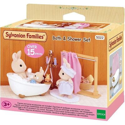 Sylvanian Families 5022 Toy Playset - Bath and Shower Set Sylvanian Families 5022 Toy Playset - Bath and Shower Set