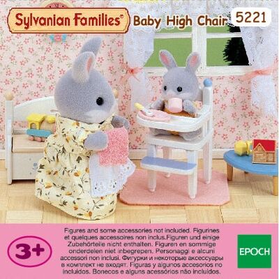 Sylvanian Families Baby Høy Stol - leke tilbehør Sylvanian Families Baby Høy Stol - leke tilbehør