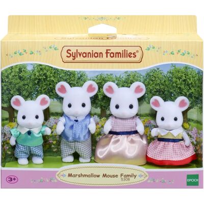 Sylvanian Families Marshmallow Mouse Family - Animal Figure Sylvanian Families Marshmallow Mouse Family - Animal Figure
