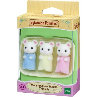 Sylvanian Families Triplette di Topolini Marshmallow - Figura Animale Sylvanian Families Triplette di Topolini Marshmallow - Figura Animale