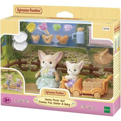 Sylvanian Families Sunny Picnic Set with Fennec Fox & Baby Sylvanian Families Sunny Picnic Set with Fennec Fox & Baby