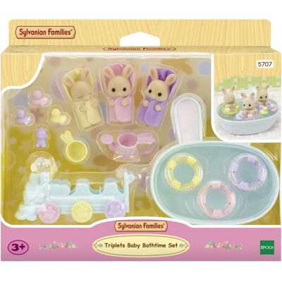 Sylvanian Families Triplets Baby Bathtime Set - Toy Figure Sylvanian Families Triplets Baby Bathtime Set - Toy Figure