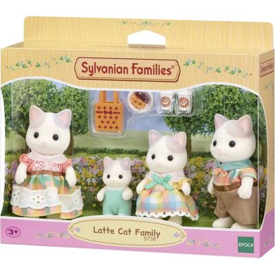 Sylvanian Families Modello 5738 Famiglia Gatto Latte Set Casa delle Bambole Sylvanian Families Modello 5738 Famiglia Gatto Latte Set Casa delle Bambole