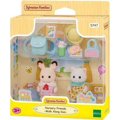 Sylvanian Families 5747 - Animal Figure - Nursery Friends - Walk Along Duo - Dollhouse Playsets Sylvanian Families 5747 - Animal Figure - Nursery Friends - Walk Along Duo - Dollhouse Playsets