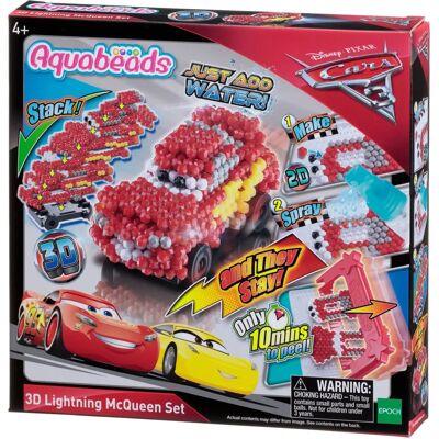 Ensemble Aquabeads Lightning McQueen 3D - Jouet Ensemble Aquabeads Lightning McQueen 3D - Jouet