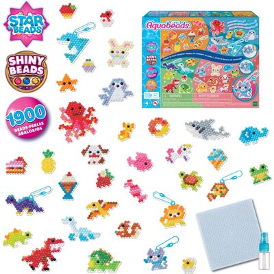 Aquabeads 35072 Kunst-/Bastelspielzeug - Über 1900 Perlen, 4 Themen, Kreativset Aquabeads 35072 Kunst-/Bastelspielzeug - Über 1900 Perlen, 4 Themen, Kreativset