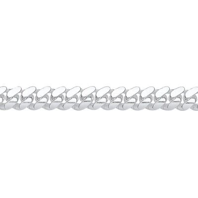 Jewelco London Model GVCH56 - Unisex Rhodium Silver Miami Cuban Necklaces Jewelco London Model GVCH56 - Unisex Rhodium Silver Miami Cuban Necklaces