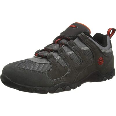 Hi-Tec Quadra II Wandelschoenen - Charcoal/Zingy Red Hi-Tec Quadra II Wandelschoenen - Charcoal/Zingy Red