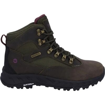 Hi-Tec Euro Trail Dames Khaki Waterdichte Wandelschoenen - Wandelschoenen Hi-Tec Euro Trail Dames Khaki Waterdichte Wandelschoenen - Wandelschoenen