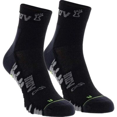 Inov-8 Černá/Sivá 3 Sezóny Outdoor Střední Ponožky - Ponožky Inov-8 Černá/Sivá 3 Sezóny Outdoor Střední Ponožky - Ponožky