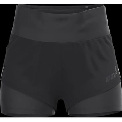 Inov-8 Short TrailFly Ultra 3" 2en1 pour Femmes - Noir - Publicité Inov-8 Short TrailFly Ultra 3" 2en1 pour Femmes - Noir - Publicité
