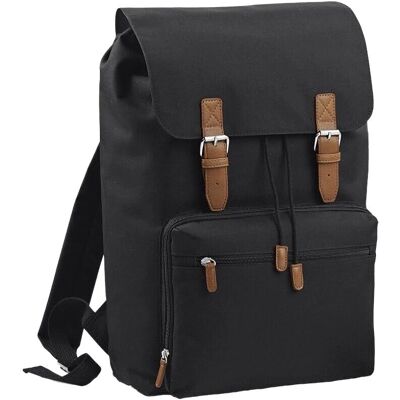 Bagbase Heritage Laptop Backpack - Up To 17inch - Black - Unisex Bagbase Heritage Laptop Backpack - Up To 17inch - Black - Unisex