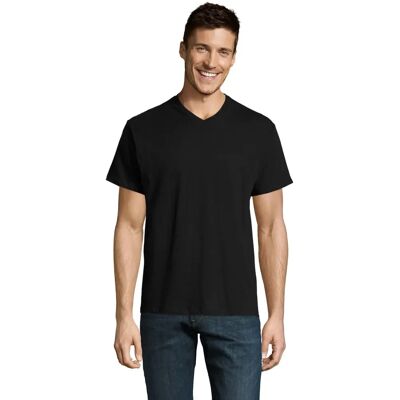 SOLS Victory V-hals korte mouwen T-shirt - Zwart SOLS Victory V-hals korte mouwen T-shirt - Zwart