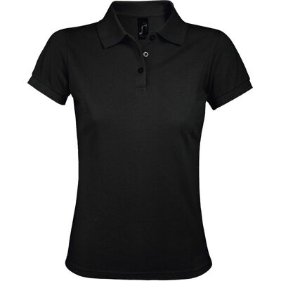 Maglia Polo Donna SOL's Prime Pique - Nero - Polo Maglia Polo Donna SOL's Prime Pique - Nero - Polo