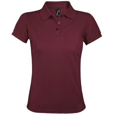 Sols Prime Pique Polo-Shirt - Burgunder Damen Sols Prime Pique Polo-Shirt - Burgunder Damen
