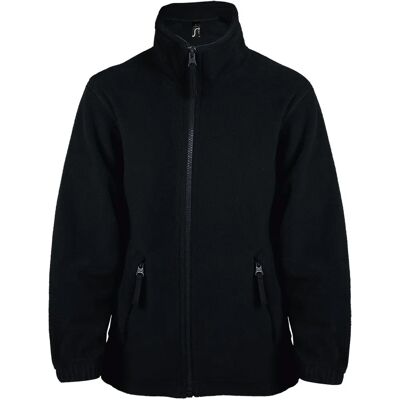 Sols Jongens Kinder North Fleecejas met Rits - Zwart - 14 jaar Sols Jongens Kinder North Fleecejas met Rits - Zwart - 14 jaar