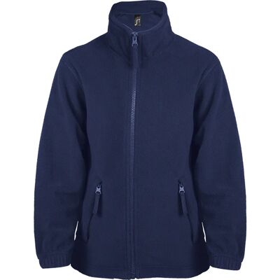 SOLS Jongens North Navy Fleece Jas - Kinder Winterjas SOLS Jongens North Navy Fleece Jas - Kinder Winterjas