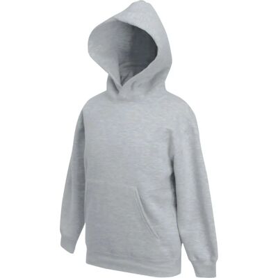 Sweat à Capuche Unisexe Premium pour Enfants Fruit Of The Loom Heather Grey - Sweat à Capuche - Publicité Sweat à Capuche Unisexe Premium pour Enfants Fruit Of The Loom Heather Grey - Sweat à Capuche - Publicité