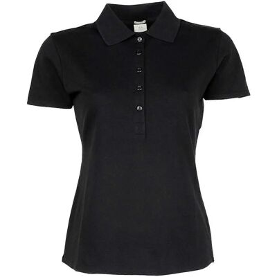 Tee Jays Black Luxury Stretch Polo Shirt L - Women Tee Jays Black Luxury Stretch Polo Shirt L - Women