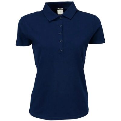 Tee Jays Womens/Navy Blue XL Luxury Stretch Polo Shirt - Polo Shirt Tee Jays Womens/Navy Blue XL Luxury Stretch Polo Shirt - Polo Shirt