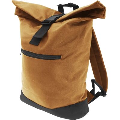 Bagbase Light Brown 12L Roll-Top Backpack - Backpack Bagbase Light Brown 12L Roll-Top Backpack - Backpack