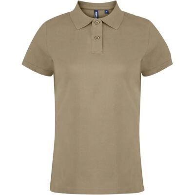 Asquith & Fox Khaki XS Polo Shirt - Short Sleeve Asquith & Fox Khaki XS Polo Shirt - Short Sleeve