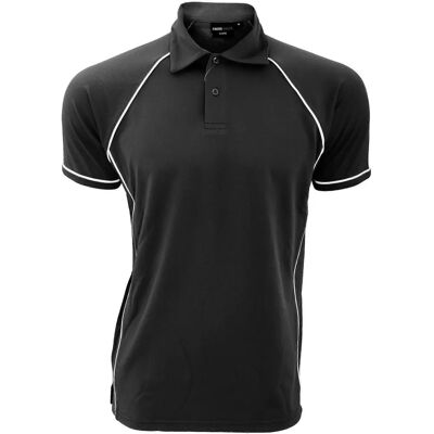 Finden & Hales Maglietta Polo Sportiva Nero/Bianco XS - Maglietta Sportiva Finden & Hales Maglietta Polo Sportiva Nero/Bianco XS - Maglietta Sportiva