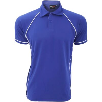 Finden & Hales Piped Performance Royal/White XS - Polo shirt Finden & Hales Piped Performance Royal/White XS - Polo shirt
