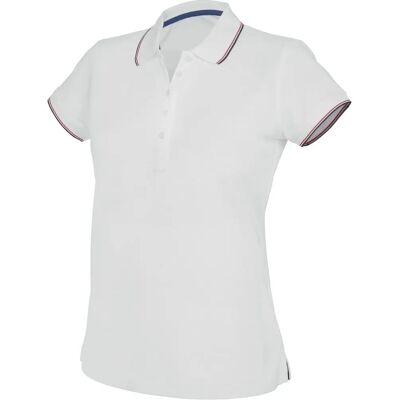 Kariban White Contrast Short Sleeve Polo Shirt - Women Kariban White Contrast Short Sleeve Polo Shirt - Women