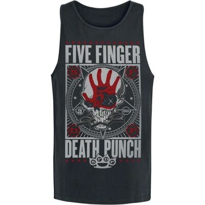 Five Finger Death Punch Punchagram Tank Top - S - XXL - Musta Five Finger Death Punch Punchagram Tank Top - S - XXL - Musta