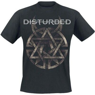 Disturbed Symbol T-Shirt - Kortermet - Svart - Vanlig passform - Rund hals Disturbed Symbol T-Shirt - Kortermet - Svart - Vanlig passform - Rund hals