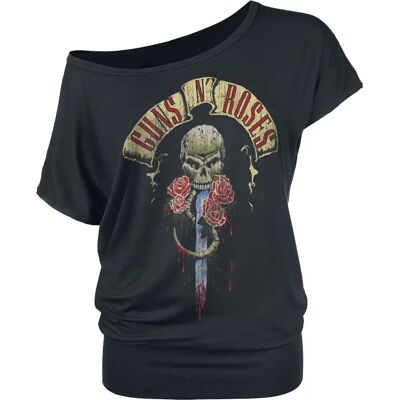 Guns N' Roses Dripping Dagger - Kurzarm T-Shirt - Schwarz - Unisex Guns N' Roses Dripping Dagger - Kurzarm T-Shirt - Schwarz - Unisex