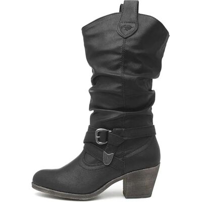 Rocket Dog Sidestep Stivali da Cowboy per Donna - Neri Rocket Dog Sidestep Stivali da Cowboy per Donna - Neri