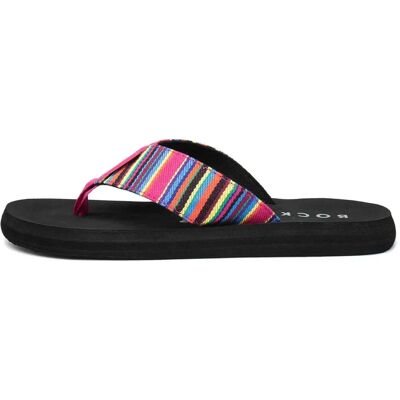 Rocket Dog Adios Aloe Stripe Flip-Flop - Różowy Rocket Dog Adios Aloe Stripe Flip-Flop - Różowy