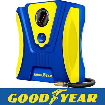 Goodyear Portable Tire Inflator - 12V - 3m cord - for car tires - Tire inflator Goodyear Portable Tire Inflator - 12V - 3m cord - for car tires - Tire inflator