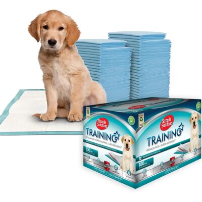 Simple Solution Dog and Puppy Training Pads - Pack of 100 Simple Solution Dog and Puppy Training Pads - Pack of 100