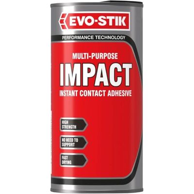 Evo-Stik - Impact Adhesive - 500ml - Boîte - Adhésif - Publicité Evo-Stik - Impact Adhesive - 500ml - Boîte - Adhésif - Publicité