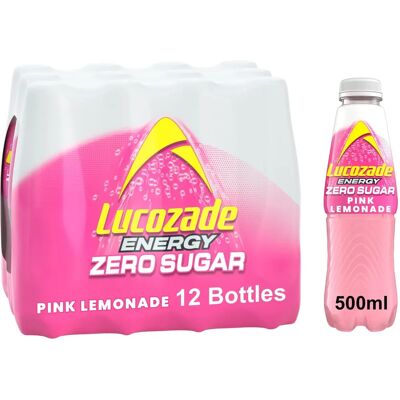 Lucozade - Energy Zero Sugar Pink Lemonade - Energy Drink Lucozade - Energy Zero Sugar Pink Lemonade - Energy Drink