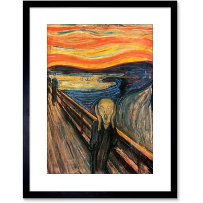 Artery8 - Munch The Scream - Framed Wall Art Print Artery8 - Munch The Scream - Framed Wall Art Print