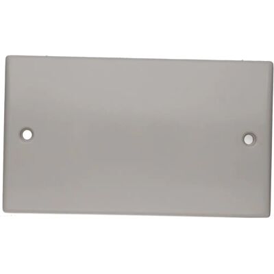 Kenable - 2-Gang Blanking Plate - White - Curved Edge - Plaque frontale - Publicité Kenable - 2-Gang Blanking Plate - White - Curved Edge - Plaque frontale - Publicité