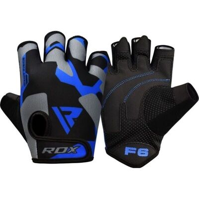 Gants de musculation unisex RDX - Bleu - Publicité Gants de musculation unisex RDX - Bleu - Publicité