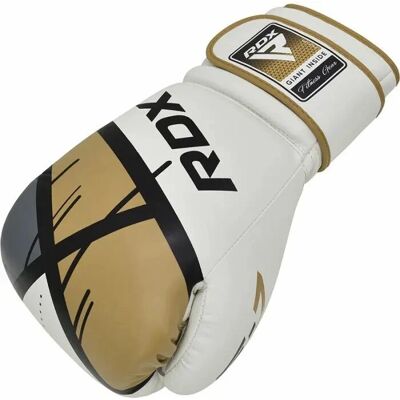 Guanti da Boxe RDX - 16oz - Bianco/Nero/Oro - Guanti da Pugilato Guanti da Boxe RDX - 16oz - Bianco/Nero/Oro - Guanti da Pugilato