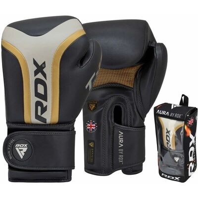 RDX Sports T17 Aura Bokshandschoenen - Zwart - 10 oz RDX Sports T17 Aura Bokshandschoenen - Zwart - 10 oz