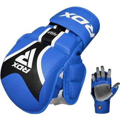 RDX Sports - Shooter Aura - Gants de Grappling - Bleu - Protection des Chocs - Publicité RDX Sports - Shooter Aura - Gants de Grappling - Bleu - Protection des Chocs - Publicité