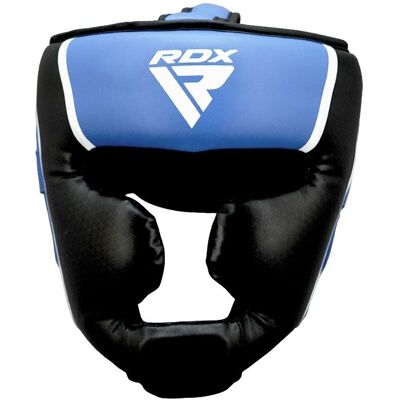 RDX Sports - Headguard Aura - Impact Absorbing Leather - Blue - Headguard RDX Sports - Headguard Aura - Impact Absorbing Leather - Blue - Headguard
