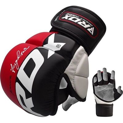 Gants MMA RDX T6 Plus - Cuir Durable, Gel, Absorption des Chocs - Publicité Gants MMA RDX T6 Plus - Cuir Durable, Gel, Absorption des Chocs - Publicité