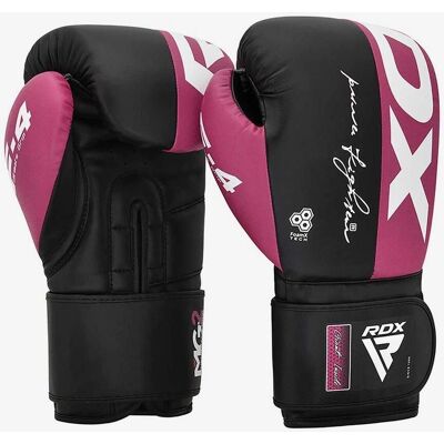 RDX Sports Rex F4 Boxing Gloves - Pink - 8 oz - Boxing Equipment RDX Sports Rex F4 Boxing Gloves - Pink - 8 oz - Boxing Equipment