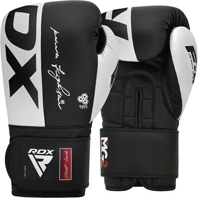 RDX Boxing Rex F4 White Multi-Layer Padding - Boxing Gloves RDX Boxing Rex F4 White Multi-Layer Padding - Boxing Gloves