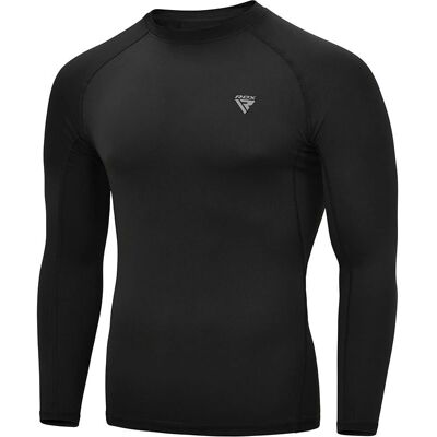 RDX Sports RDX T15 Compression Rashguard LS - Schwarz - Compression Rashguard RDX Sports RDX T15 Compression Rashguard LS - Schwarz - Compression Rashguard