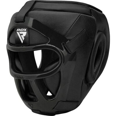 Casco RDX Head Guard T1 - Pelle sintetica di alta qualità - Imbottitura gel - Griglia facciale - Nero Casco RDX Head Guard T1 - Pelle sintetica di alta qualità - Imbottitura gel - Griglia facciale - Nero